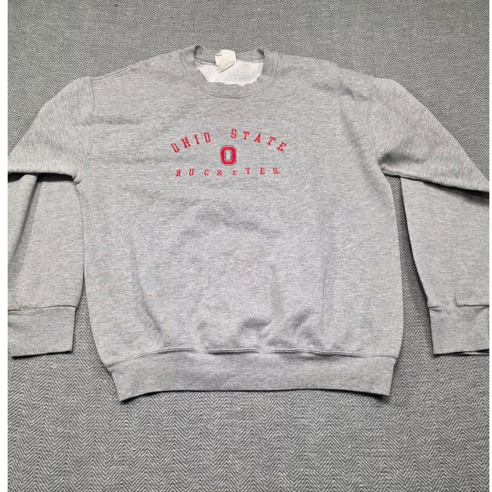 Vintage Ohio State Buckeyes‎ Sweatshirt Briar Creek Gray Crewneck Mens Large L